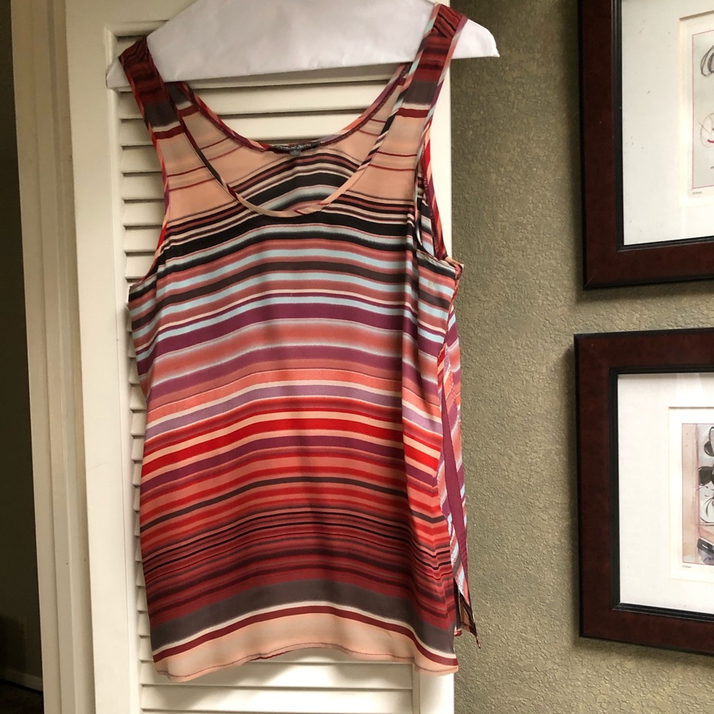 Silk sleeveless top. Silk tank top tunic